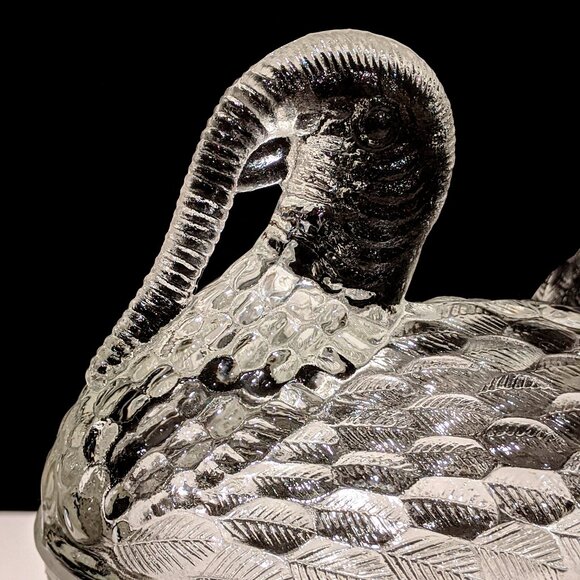 L.E. Smith Turkey Covered Dish - Clear Glass - Picture 2 of 10